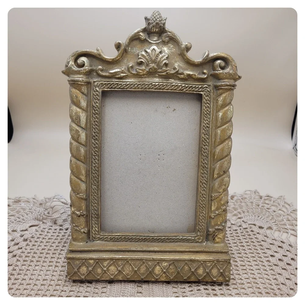 Elements Gold Ornate Baroque Style 4x6 Picture Frame Architectural Tabletop 10x6